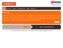 Tablet Screenshot of maidpower.com